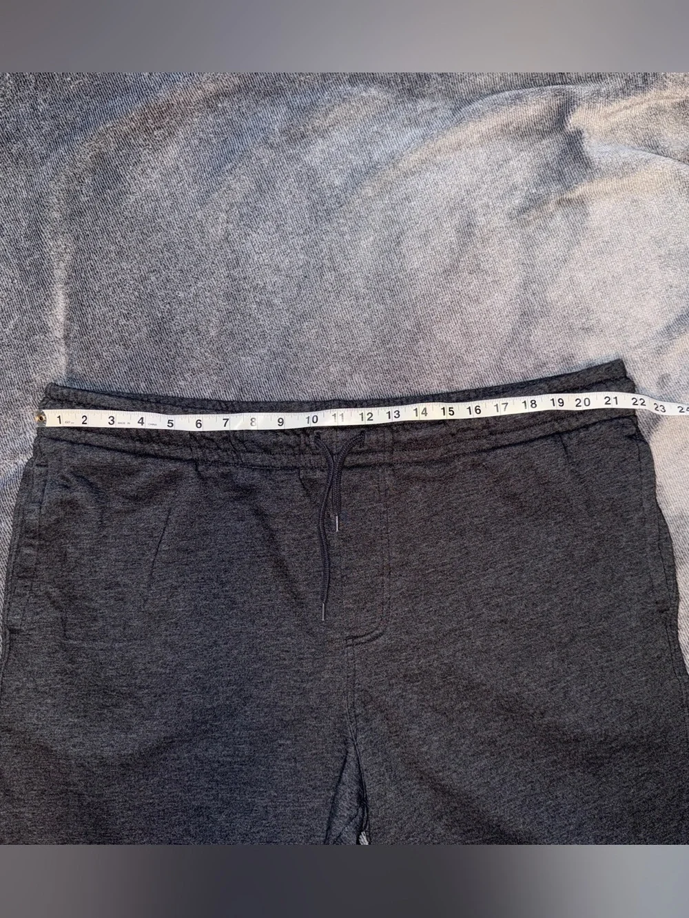 Men’s XXL Charcoal Drawstring Sweat Shorts Athletic
